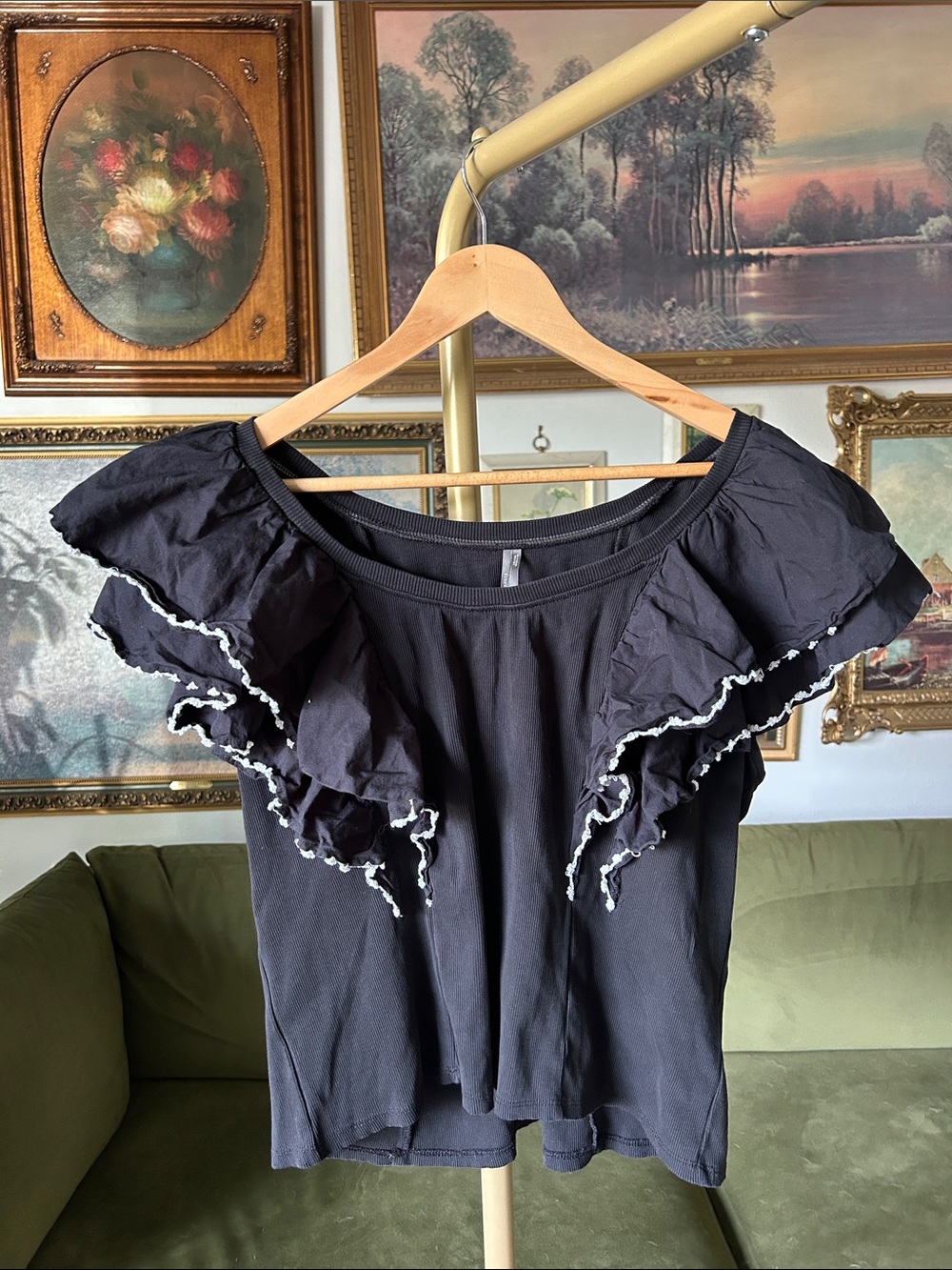 Anthropologie Ruffles Top